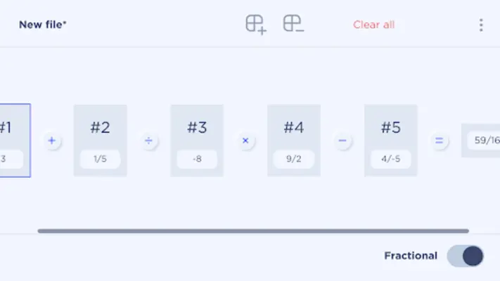 Fractional calculator android App screenshot 10