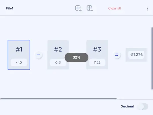 Fractional calculator android App screenshot 4